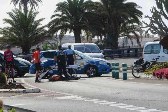 Atropello de un ciclista en la circunvalación de Telde/TA.